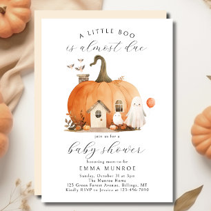 Invitación Acuarela Un Pequeño Bote Casi Debido A Baby Shower