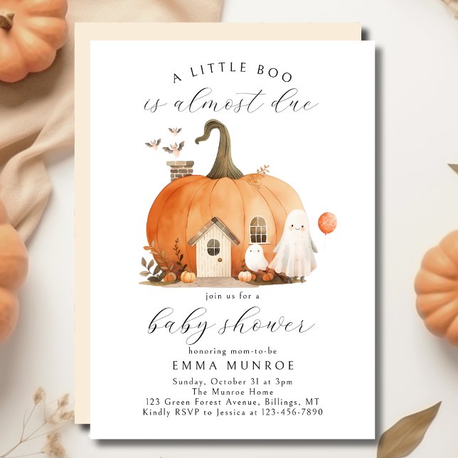 Invitación Acuarela Un Pequeño Bote Casi Debido A Baby Shower (Subido por el creador)