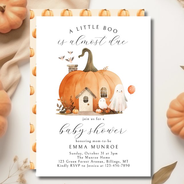 Invitación Acuarela Un Pequeño Bote Casi Debido A Baby Shower (Subido por el creador)