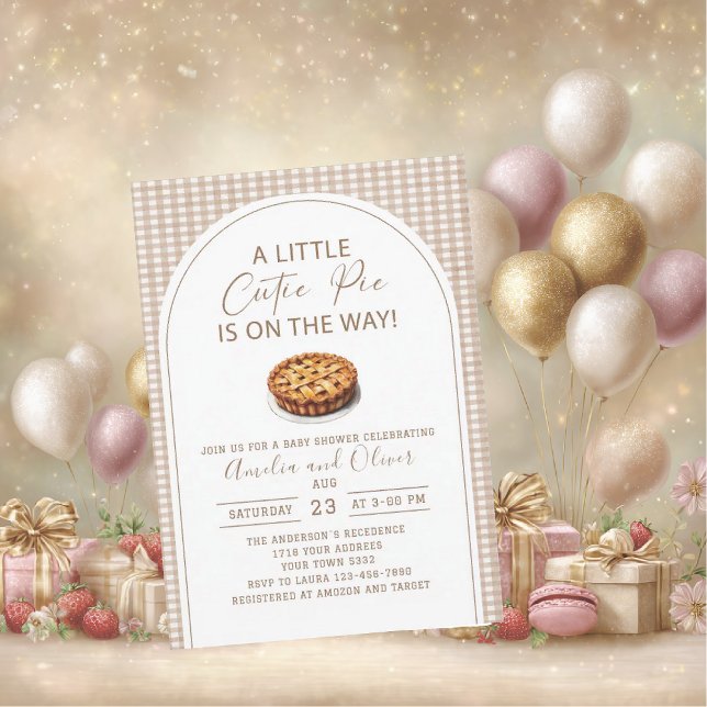 Invitación Acuarela Un pequeño muelle de corbata está en cami (Subido por el creador)