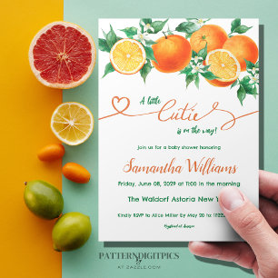 Invitación Acuarela Un poco de corbata en el camino a Baby Sh