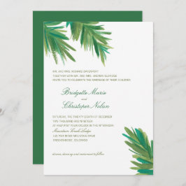 Invitación Acuarela Verde Pine Woods | BODA