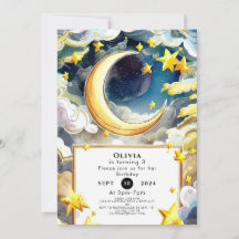 Acuarela Whimsical Moon Birday