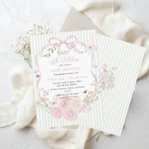 Acuarela Wildflower  Bebé en Flor Babyshower
