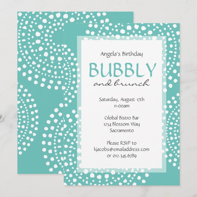 Invitación Acuario de cumpleaños tribal del Boho Mosaic (Anverso / Reverso)