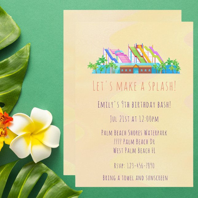 Invitación Acueductos acuáticos modernos Aquapark Watertoboga (Subido por el creador)