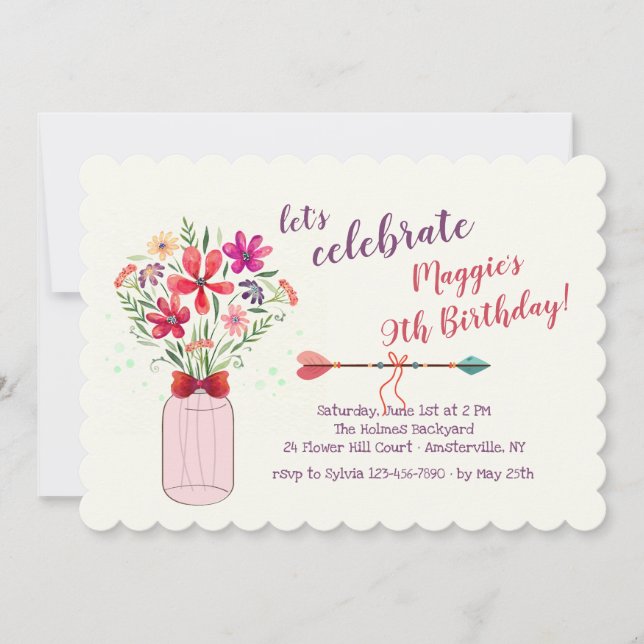 Invitación Acuerdo sobre las Flores Silvestres (Anverso)