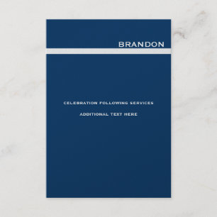 Invitación Adam Berman pequeño Personalizado Silver Metallic