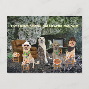 Invitación adaptable de la cueva del hombre