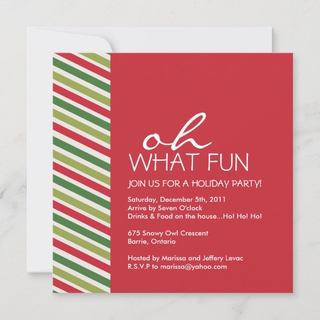 Invitación adaptable de la fiesta de Navidad de la (Anverso)