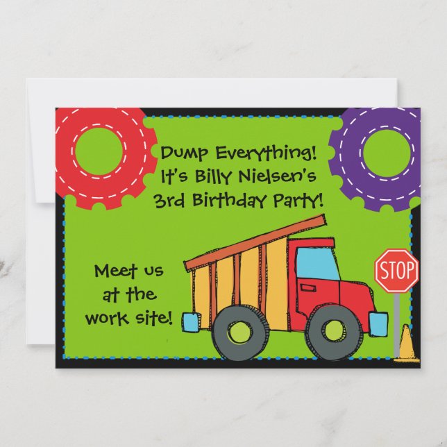 Invitación adaptable del cumpleaños 5x7 de la (Anverso)