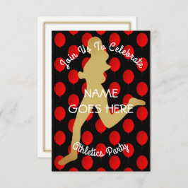 Invitación adaptable del fiesta del atletismo