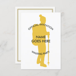 Invitación adaptable del fiesta que camina
