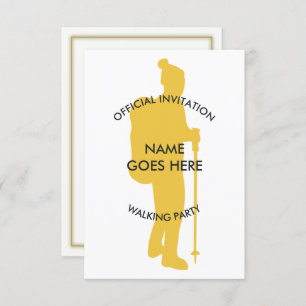 Invitación adaptable del fiesta que camina