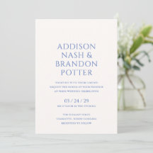 Addison Blue Classic Elegant Wedding