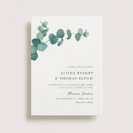 Invitación Adelaide Boda Watercolor Eucalyptus