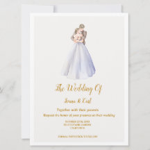 ADELLE Boda simple de la pareja azul