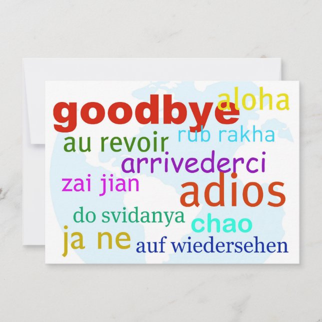Invitación Adiós (Anverso)