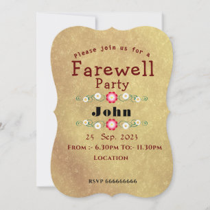 Invitación Adiós