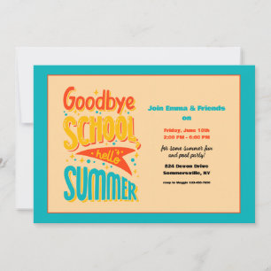 Invitación Adiós Escuela Hola Verano