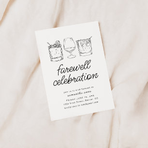 Invitación Adiós mudándose Fiesta de jubilación invita a bebe