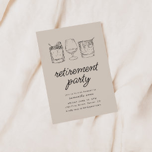 Invitación Adiós mudándose Fiesta de jubilación invita a bebe