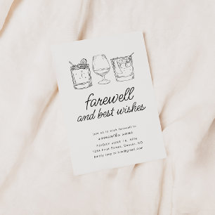 Invitación Adiós mudándose Fiesta de jubilación invita a bebe