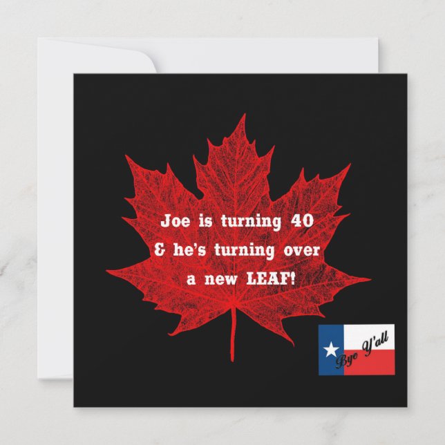 Invitación Adios Y'all-TX (Anverso)