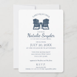 Invitación Adirondack Chairs Bridal Shower