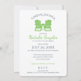Invitación Adirondack Chairs Bridal Shower