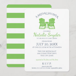 Invitación Adirondack Chairs Bridal Shower