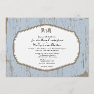 Invitación Adirondack preside un Boda ruso