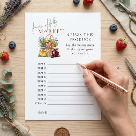 Invitación Adivagación de mercado recién hecha producen juego