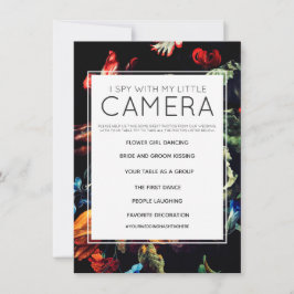 Invitación Adivina con mi pequeña cámara Juego de boda