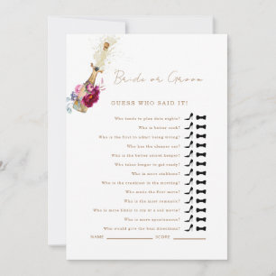 Invitación Adivina De Flores Rosa Quien Dijo Que El Juego De