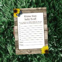 Invitación Adivina Esa Comida Para Bebés Fiesta de Sol Nacien