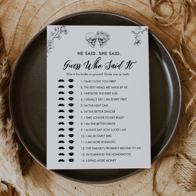 Invitación Adivina Gótica Quién Dijo Que La Ducha De Novias E (Subido por el creador)