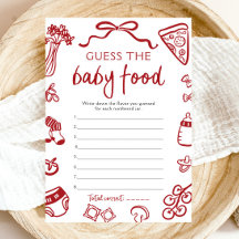 Adivina la Comida del Bebe en la Fiesta de Italian