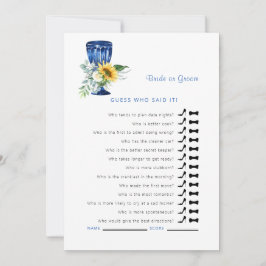 Invitación Adivina mediterránea quién dijo que el juego de la