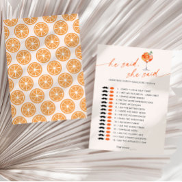 Invitación Adivina Quién Dijo Que Aperol Spritz Bridal Shower