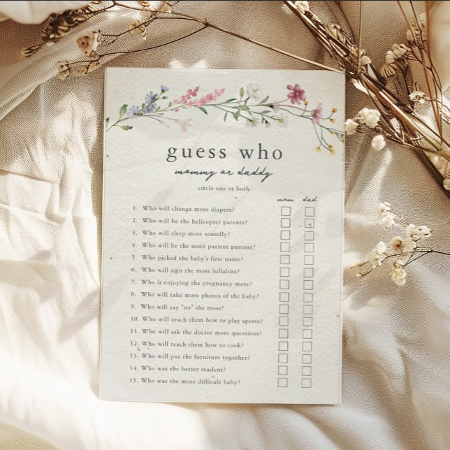 Invitación Adivina quién es el juego de Baby Shower de mamá o (Subido por el creador)