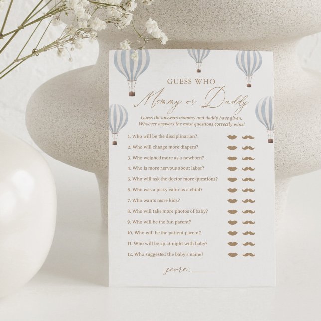 Invitación Adivina quién es la mami o papi en el juego de Bab (Subido por el creador)