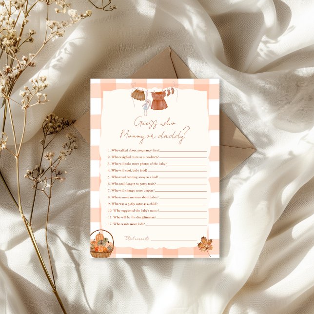 Invitación Adivina quién es mamá o papá Baby Shower (Subido por el creador)