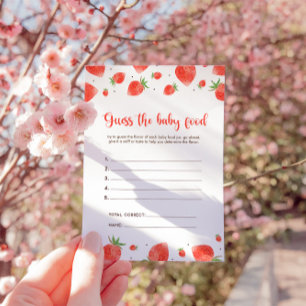 Invitación Adivinen El Juego De Alimentos Para Bebés, Berry S