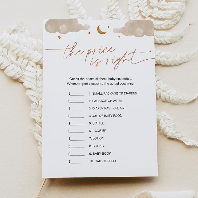 Invitación Adivinen el juego de Baby Shower Price Twinkle Sta (Subido por el creador)