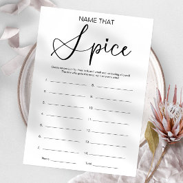 Invitación Adivinen El Juego De Ducha De Novias De Especias