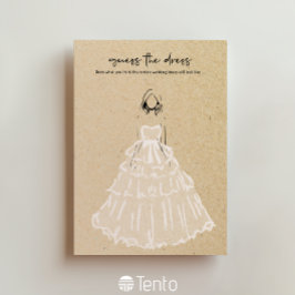 Invitación Adivinen El Vestido - Juego De Ducha Bridal
