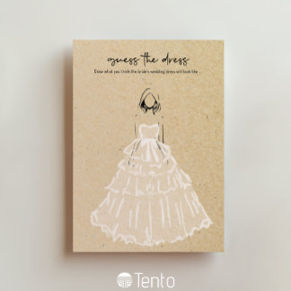 Invitación Adivinen El Vestido - Juego De Ducha Bridal
