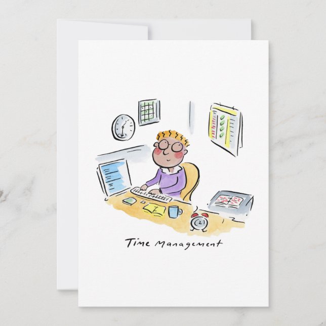 Invitación Administración de tiempo (Anverso)