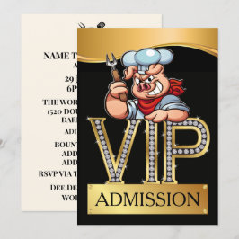 Invitación Admisión VIP a BBQ